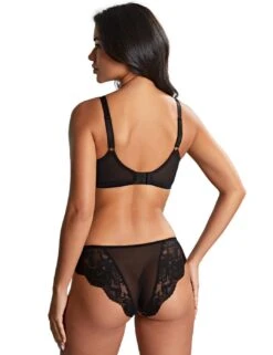 Panache Nina Brazilian Brief - Black Floral 14 Panache Nina Brazilian Brief - Black Floral -Belle Lingerie Store 62708 panache nina brazilian brief black floral 7