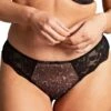 Panache Nina Brazilian Brief - Black Leopard