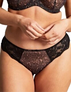 Panache Nina Brazilian Brief - Black Leopard