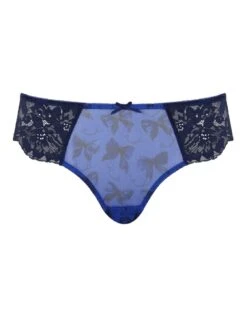 Panache Nina Brazilian Brief - Blue Bows -Belle Lingerie Store 62708 panache nina brazilian brief blue bows 4