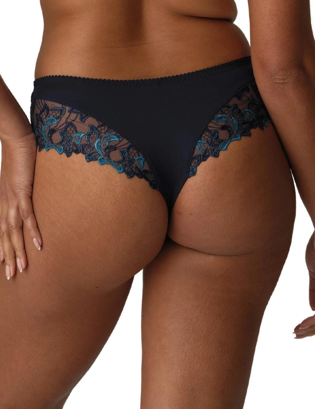 Prima Donna Deauville Luxury Thong - Velvet Blue 2 Prima Donna Deauville Luxury Thong - Velvet Blue - Image 2