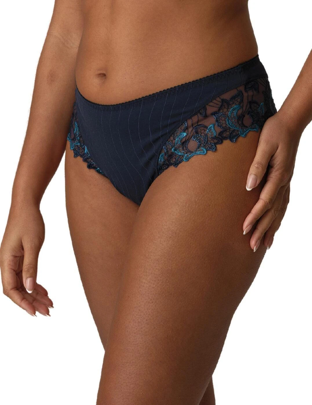 Prima Donna Deauville Luxury Thong - Velvet Blue 3 Prima Donna Deauville Luxury Thong - Velvet Blue - Image 3