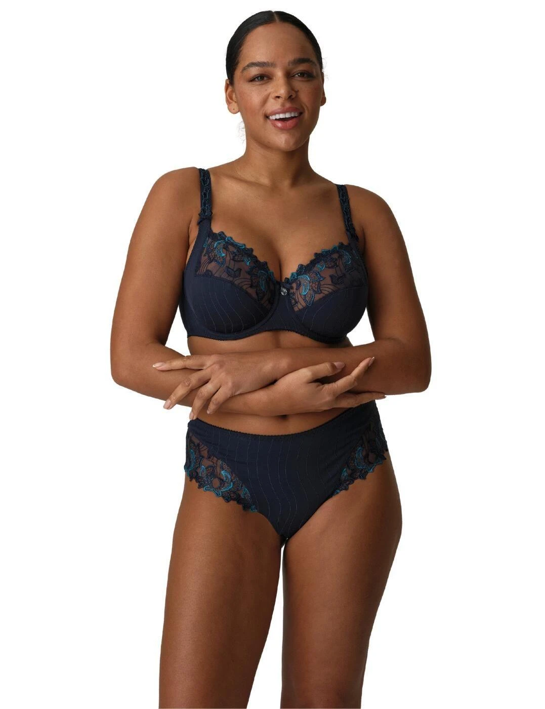 Prima Donna Deauville Luxury Thong - Velvet Blue 6 Prima Donna Deauville Luxury Thong - Velvet Blue - Image 6