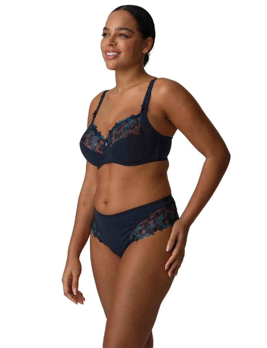 Prima Donna Deauville Luxury Thong - Velvet Blue 8 Prima Donna Deauville Luxury Thong - Velvet Blue - Image 8