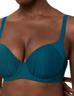 Triumph Body Make-Up Padded Bra - Blue Coral -Belle Lingerie Store 62795 triumph body make up padded bra blue coral 4
