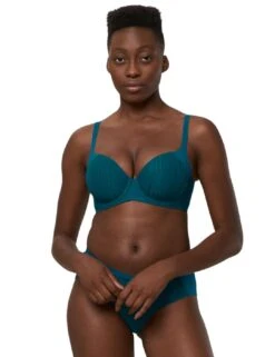 Triumph Body Make-Up Padded Bra - Blue Coral -Belle Lingerie Store 62795 triumph body make up padded bra blue coral 5