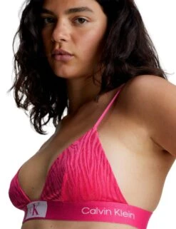 Calvin Klein CK96 Triangle Bra - Fuchsia Rose -Belle Lingerie Store 62862 calvin klein ck96 triangle bra fuchsia rose 4