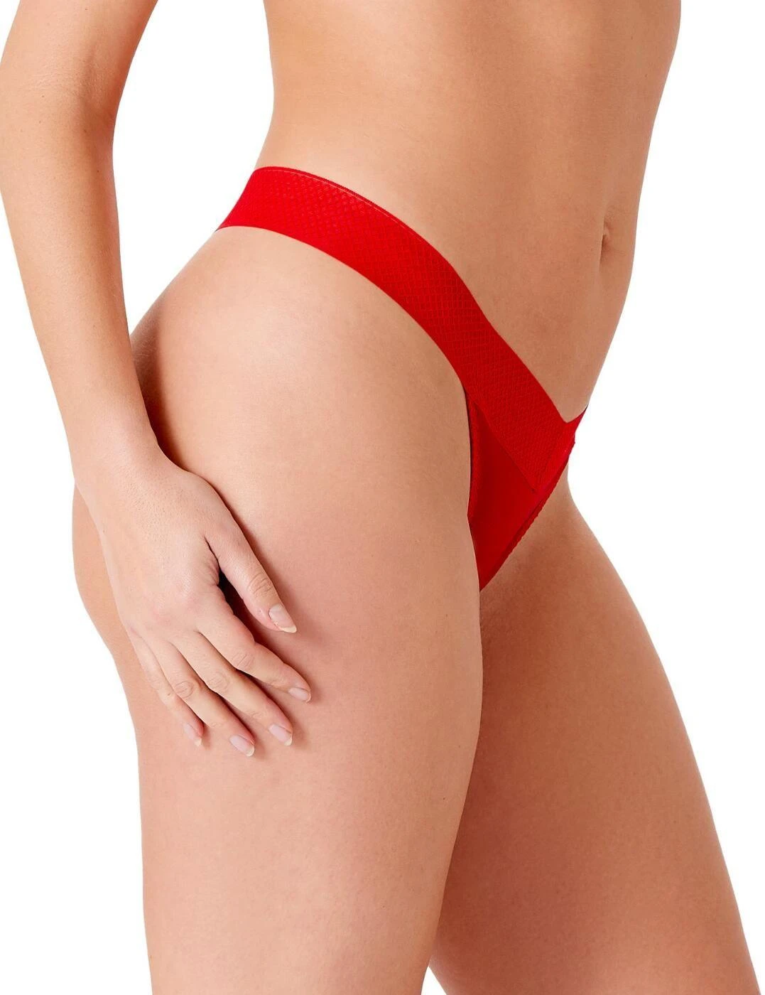 Gossard Glossies Tanga Thong - Salsa Red 3 Gossard Glossies Tanga Thong - Salsa Red - Image 3