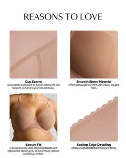 Sculptresse By Panache Liberty Plunge Bra - Mocha 10 Sculptresse By Panache Liberty Plunge Bra - Mocha -Belle Lingerie Store 63256 sculptresse by panache liberty plunge bra mocha 3