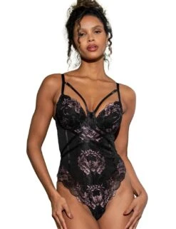 Pour Moi After Hours Underwired Body - Black/Soft Pink