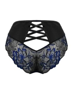 Pour Moi After Hours High Waist Brief - Black/Blue 15 Pour Moi After Hours High Waist Brief - Black/Blue -Belle Lingerie Store 63418 pour moi after hours high waist brief blackblue 6