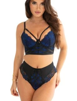 Pour Moi After Hours High Waist Brief - Black/Blue 16 Pour Moi After Hours High Waist Brief - Black/Blue -Belle Lingerie Store 63418 pour moi after hours high waist brief blackblue 7