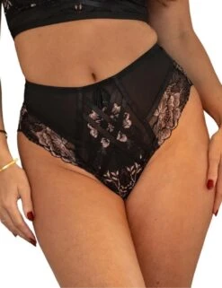 Pour Moi After Hours High Waist Brief - Black/Soft Pink