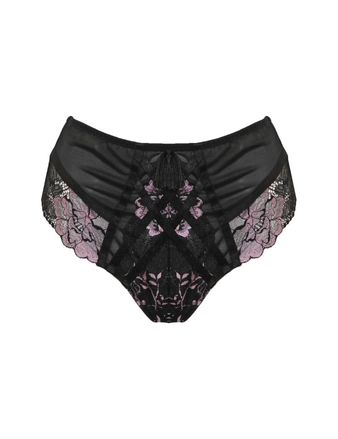 Pour Moi After Hours High Waist Brief - Black/Soft Pink 3 Pour Moi After Hours High Waist Brief - Black/Soft Pink - Image 3