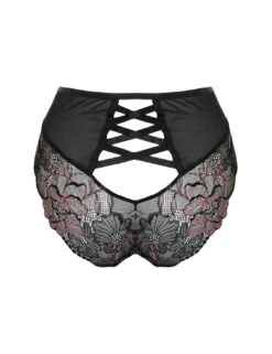 Pour Moi After Hours High Waist Brief - Black/Soft Pink 10 Pour Moi After Hours High Waist Brief - Black/Soft Pink -Belle Lingerie Store 63418 pour moi after hours high waist brief blacksoft pink 4