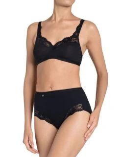 Sloggi Romance Maxi Brief - Black -Belle Lingerie Store 63489 sloggi romance maxi brief black 4