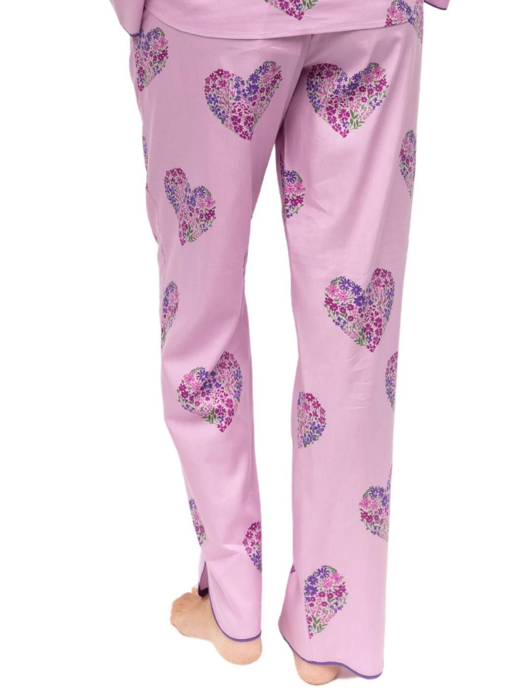 Cyberjammies Valentina Pyjama Bottoms - Pink Heart Print 2 Cyberjammies Valentina Pyjama Bottoms - Pink Heart Print - Image 2