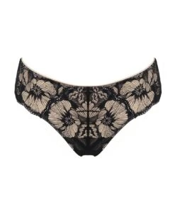 Pour Moi Atelier Lace Brazilian Brief - Black/Cosmetic -Belle Lingerie Store 63854 pour moi atelier lace brazilian brief blackcosmetic 3
