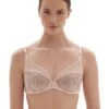 Simone Perele Singuliere Plunge Full Cup Bra - Petal Powder