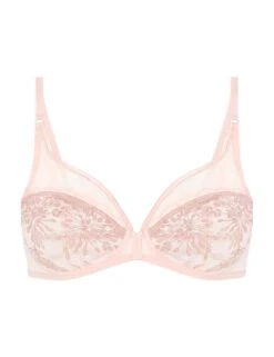 Simone Perele Singuliere Plunge Full Cup Bra - Petal Powder -Belle Lingerie Store 63921 simone perele singuliere plunge full cup bra petal powder 4