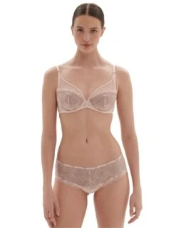 Simone Perele Singuliere Plunge Full Cup Bra - Petal Powder -Belle Lingerie Store 63921 simone perele singuliere plunge full cup bra petal powder 5