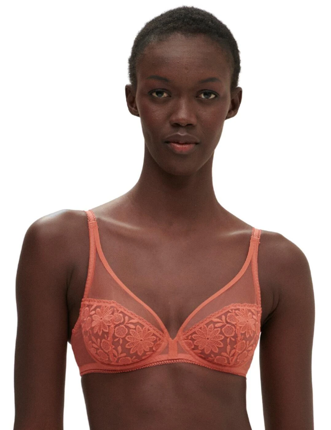 Simone Perele Amazone Plunge Full Cup Bra - Texas Pink 1 Simone Perele Amazone Plunge Full Cup Bra - Texas Pink