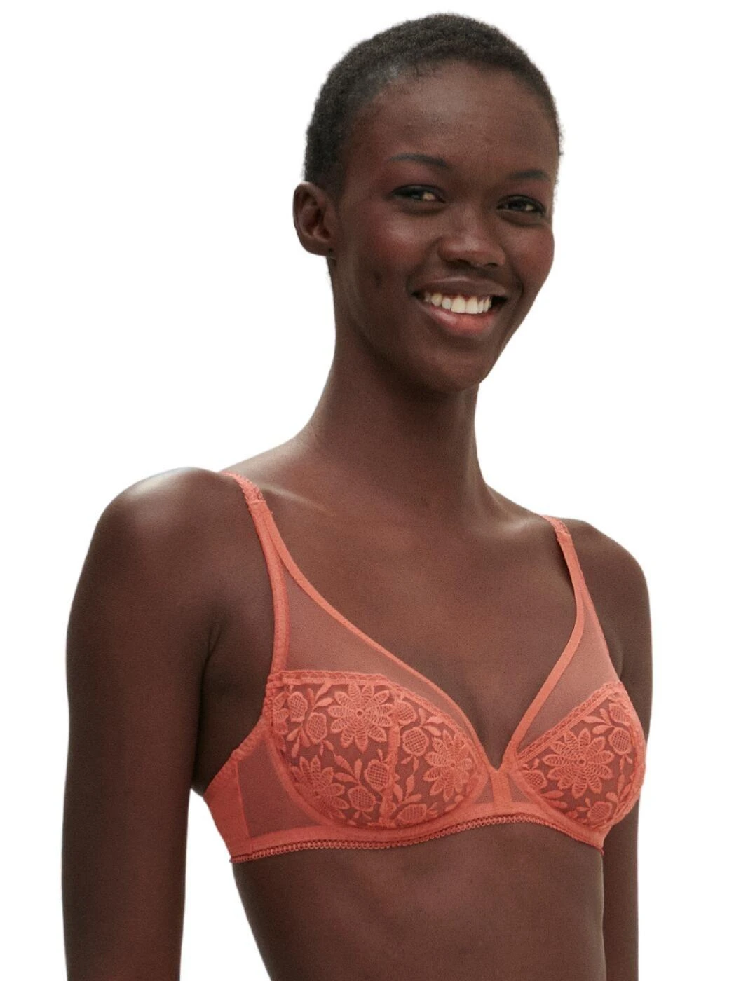 Simone Perele Amazone Plunge Full Cup Bra - Texas Pink 4 Simone Perele Amazone Plunge Full Cup Bra - Texas Pink - Image 4