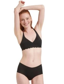 Sloggi Zero Feel Microfibre Bralette - Black -Belle Lingerie Store 63956 sloggi zero feel microfibre bralette black 4