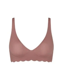 Sloggi Zero Feel Microfibre Bralette - Cacao -Belle Lingerie Store 63956 sloggi zero feel microfibre bralette cacao 4