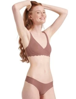Sloggi Zero Feel Microfibre Bralette - Cacao -Belle Lingerie Store 63956 sloggi zero feel microfibre bralette cacao 5