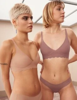 Sloggi Zero Feel Microfibre Bralette - Cacao -Belle Lingerie Store 63956 sloggi zero feel microfibre bralette cacao 6