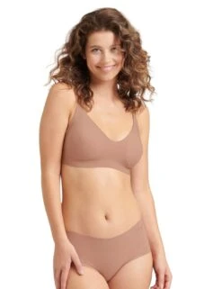 Sloggi Zero Modal Shorty Brief - Cameo Brown -Belle Lingerie Store 63962 sloggi zero modal shorty brief cameo brown 5