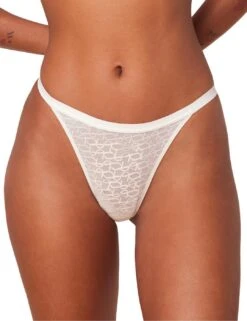 Triumph Signature Sheer Thong - Ecru White