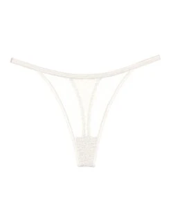 Triumph Signature Sheer Thong - Ecru White -Belle Lingerie Store 63963 triumph signature sheer thong ecru white 3