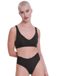 Sloggi Zero Feel High Waist Brief - Black -Belle Lingerie Store 63974 sloggi zero feel high waist brief black 5