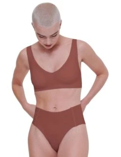 Sloggi Zero Feel High Waist Brief - Burnt Henna -Belle Lingerie Store 63974 sloggi zero feel high waist brief burnt henna 4