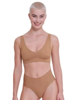 Sloggi Zero Feel High Waist Brief - Nostalgic Brown -Belle Lingerie Store 63974 sloggi zero feel high waist brief nostalgic brown 5