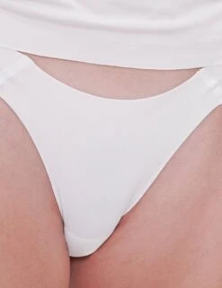 Sloggi Zero Feel Tanga Brief - Silk White -Belle Lingerie Store 63978 sloggi zero feel tanga brief silk white 5