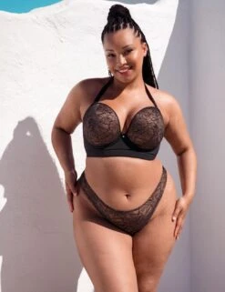 Curvy Kate Hey Girls Thong - Black/Latte 17 Curvy Kate Hey Girls Thong - Black/Latte -Belle Lingerie Store 63991 curvy kate hey girls thong blacklatte 8