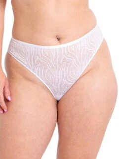 Curvy Kate Lace Daze Brazilian Brief - White
