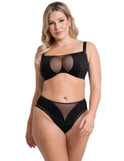 Scantilly By Curvy Kate Swerve High Waist Brief - Black -Belle Lingerie Store 64017 scantilly by curvy kate swerve high waist brief black 5