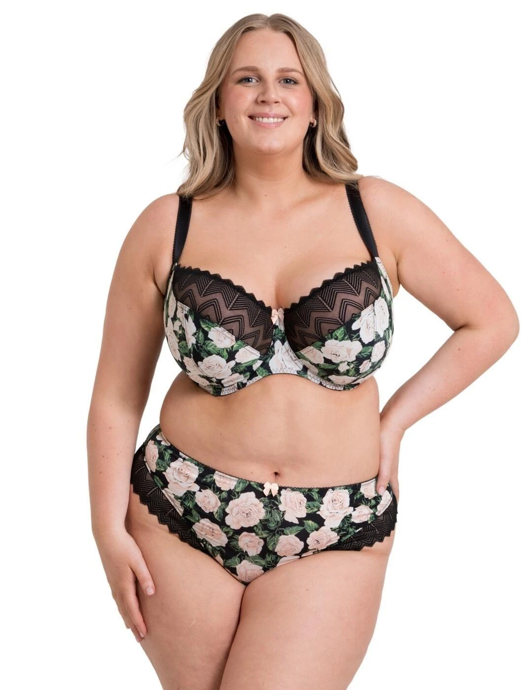 Curvy Kate Wild One Brazilian Brief - Floral Print 4 Curvy Kate Wild One Brazilian Brief - Floral Print - Image 4