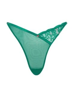 Scantilly By Curvy Kate Ornate Thong - Emerald -Belle Lingerie Store 64056 scantilly by curvy kate ornate thong emerald 3