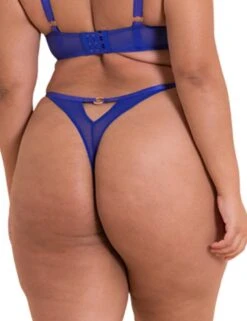 Scantilly By Curvy Kate Ornate Thong - Ultraviolet -Belle Lingerie Store 64056 scantilly by curvy kate ornate thong ultraviolet 2