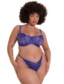 Scantilly By Curvy Kate Ornate Thong - Ultraviolet -Belle Lingerie Store 64056 scantilly by curvy kate ornate thong ultraviolet 3