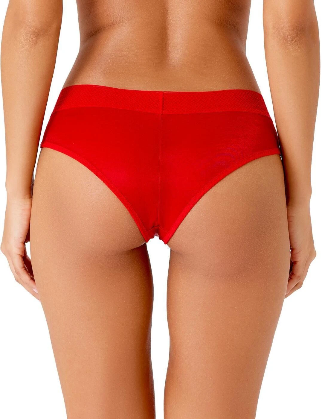 Gossard Glossies Cheeky Shorty Brief - Salsa Red 2 Gossard Glossies Cheeky Shorty Brief - Salsa Red - Image 2