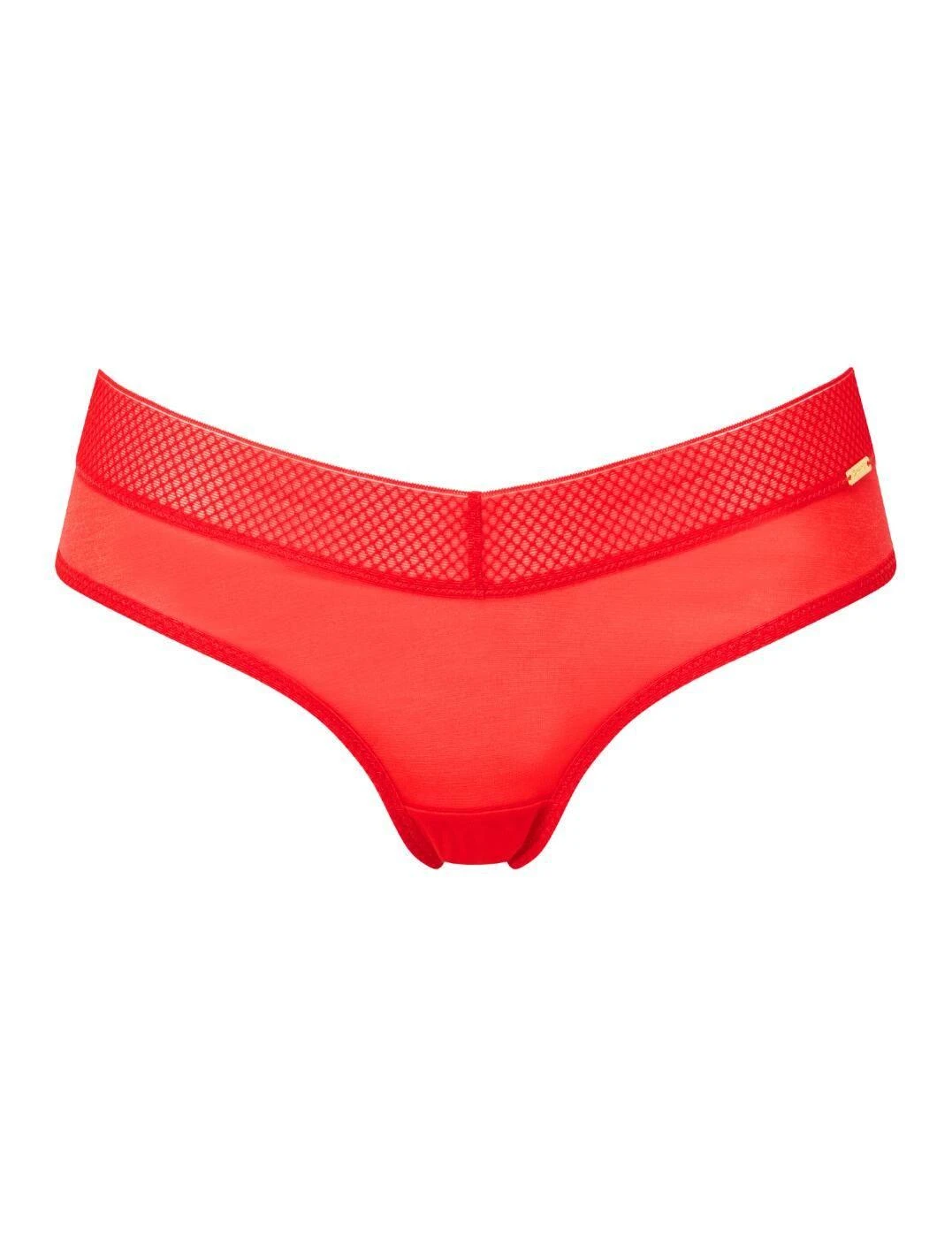 Gossard Glossies Cheeky Shorty Brief - Salsa Red 4 Gossard Glossies Cheeky Shorty Brief - Salsa Red - Image 4