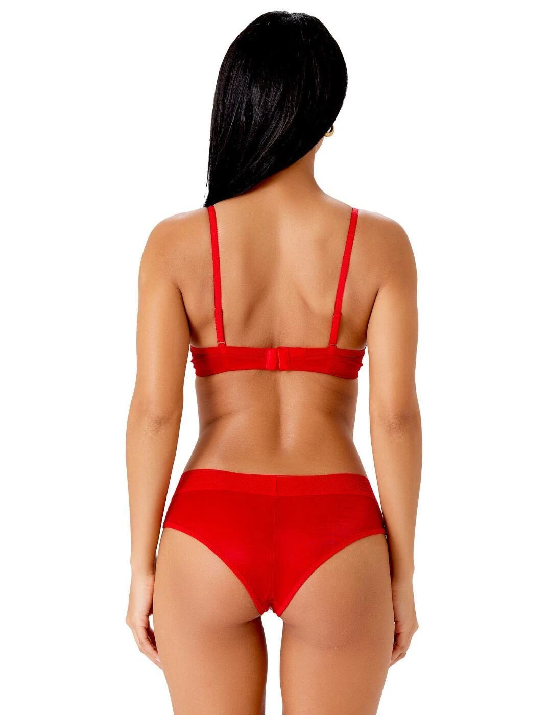 Gossard Glossies Cheeky Shorty Brief - Salsa Red 7 Gossard Glossies Cheeky Shorty Brief - Salsa Red - Image 7
