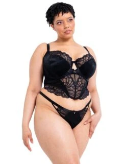 Curvy Kate Boost Bombshell Padded Balcony Longline Bra - Black Sparkle -Belle Lingerie Store 64082 curvy kate boost bombshell padded balcony longline bra black sparkle 5