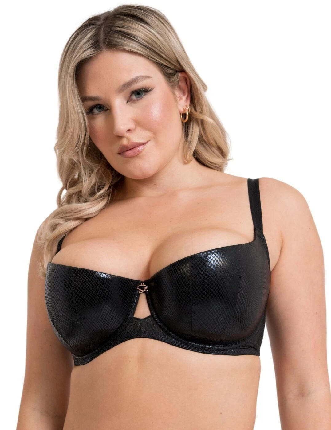 Scantilly By Curvy Kate Serpent Padded Half Cup Bra - Black 1 Scantilly By Curvy Kate Serpent Padded Half Cup Bra - Black